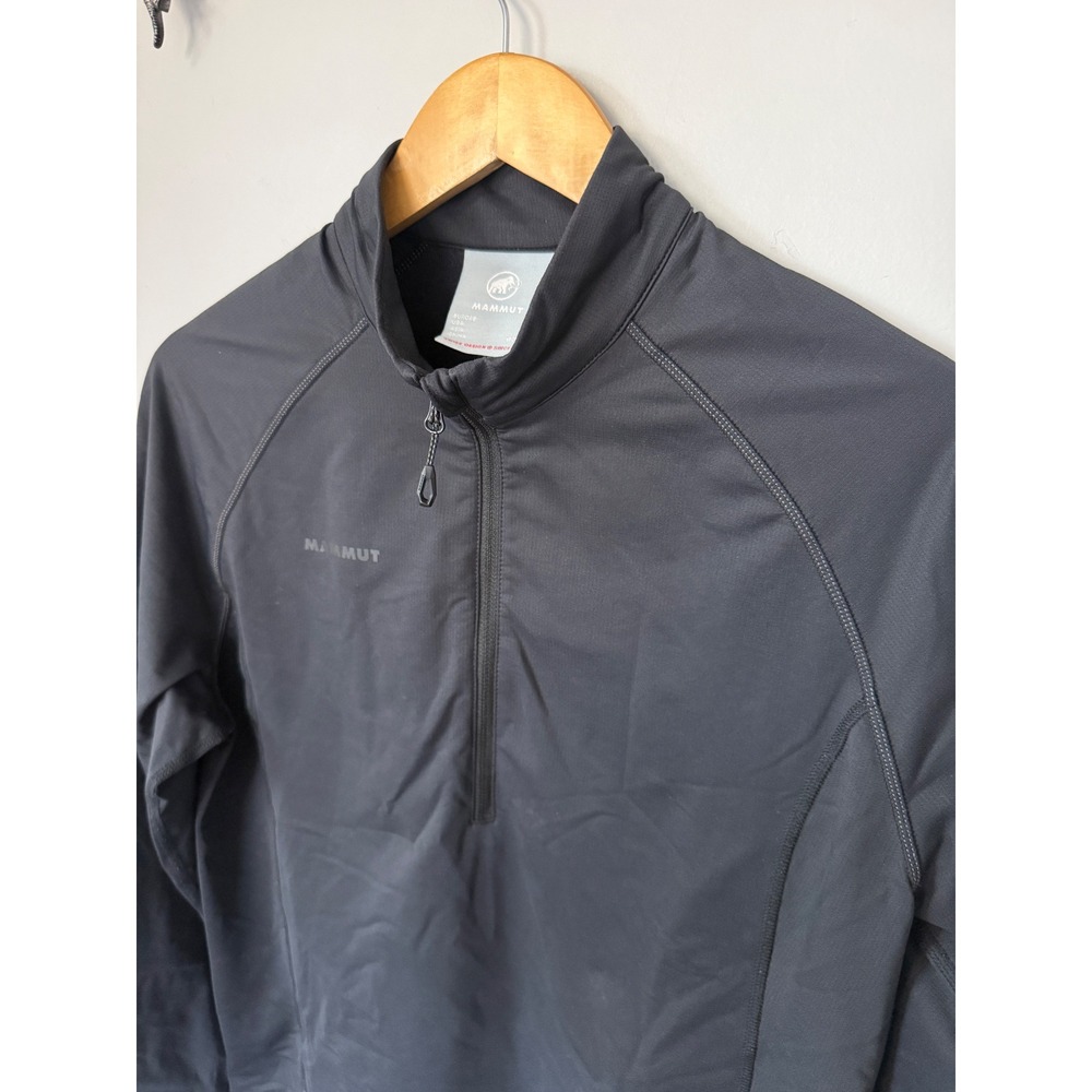 Mammut Snow ML Half Zip Pullover Women Large Gray 1014-02410 Technical Mid Layer